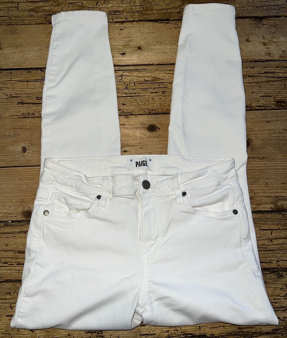 PAIGE Verdugo Ankle Skinny Jean Oleander White Women’s Size 29